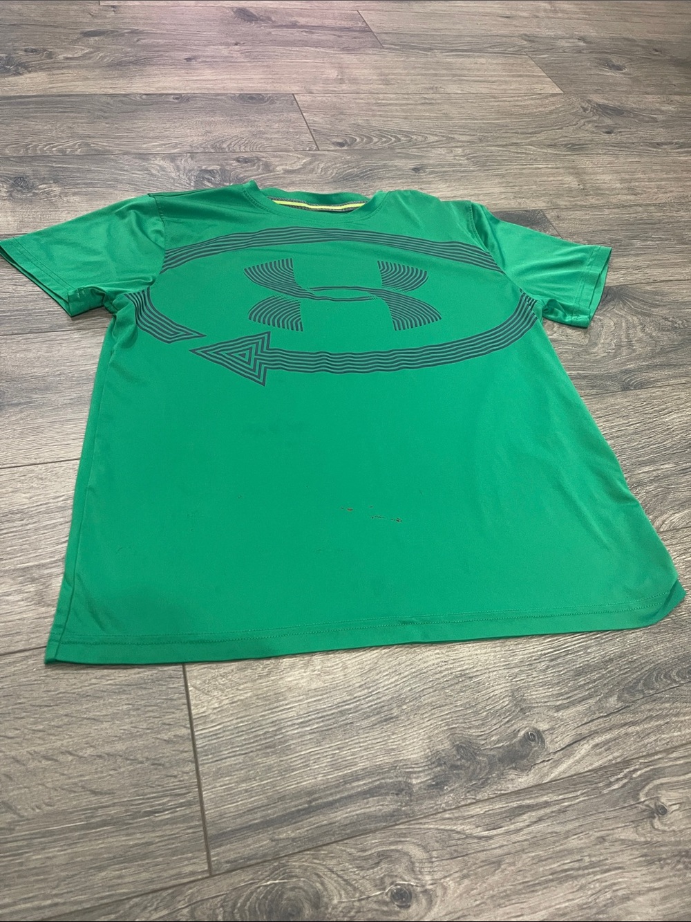 Under Armour Green Performance Short Sleeve Tee with Chest Logo
